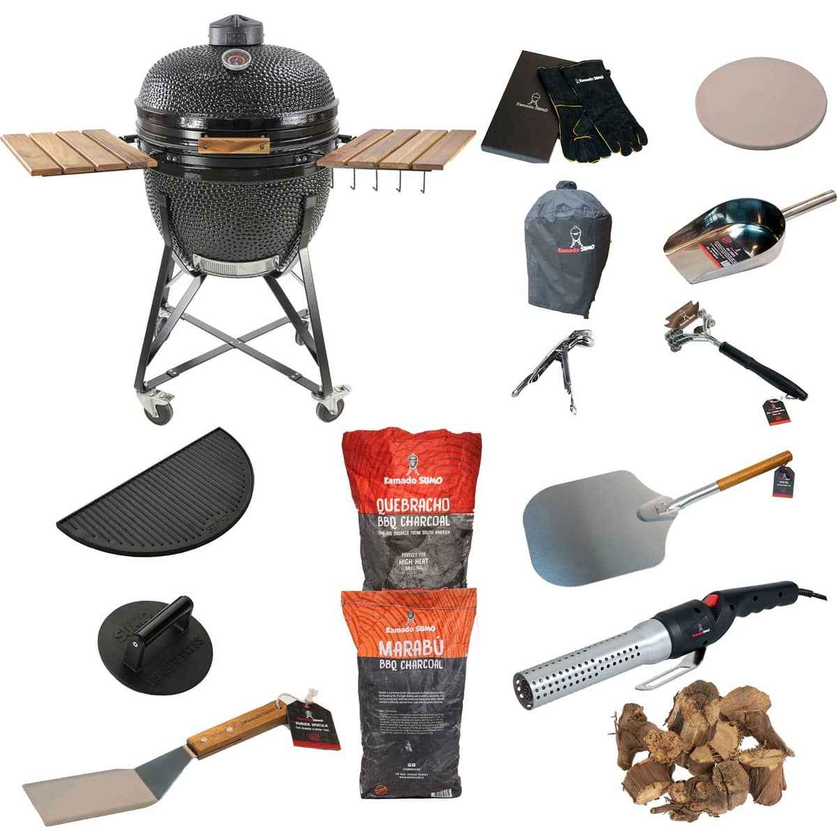 Maxi Stor Grillpakke, sort