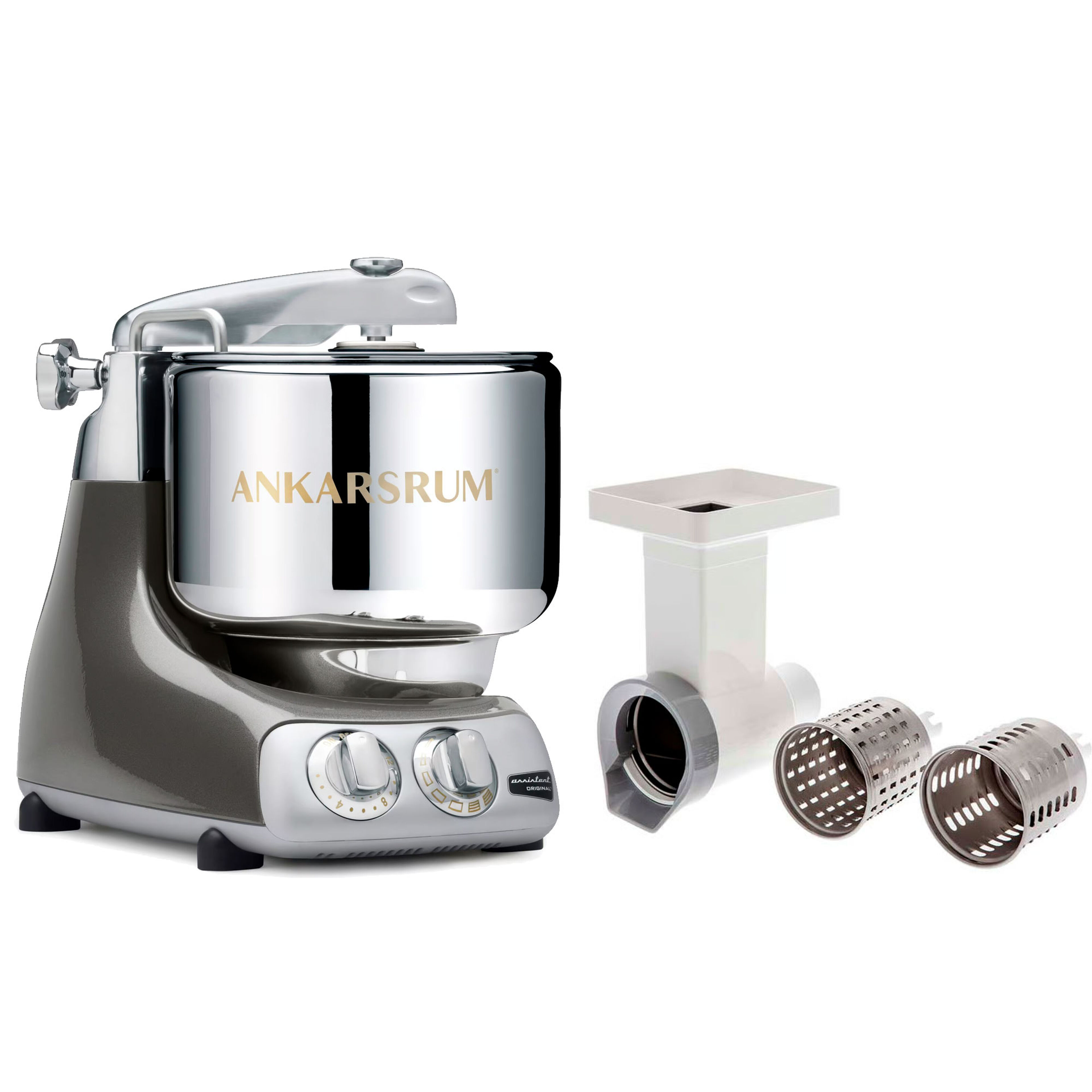 Ankarsrum Assistent Original AKM6230 Black Chrome + Grønnsakskutter