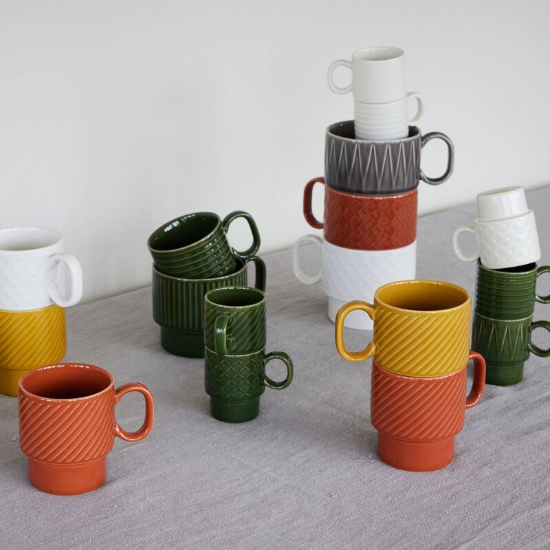 Coffee & More tekrus 2 stk., terrakotta