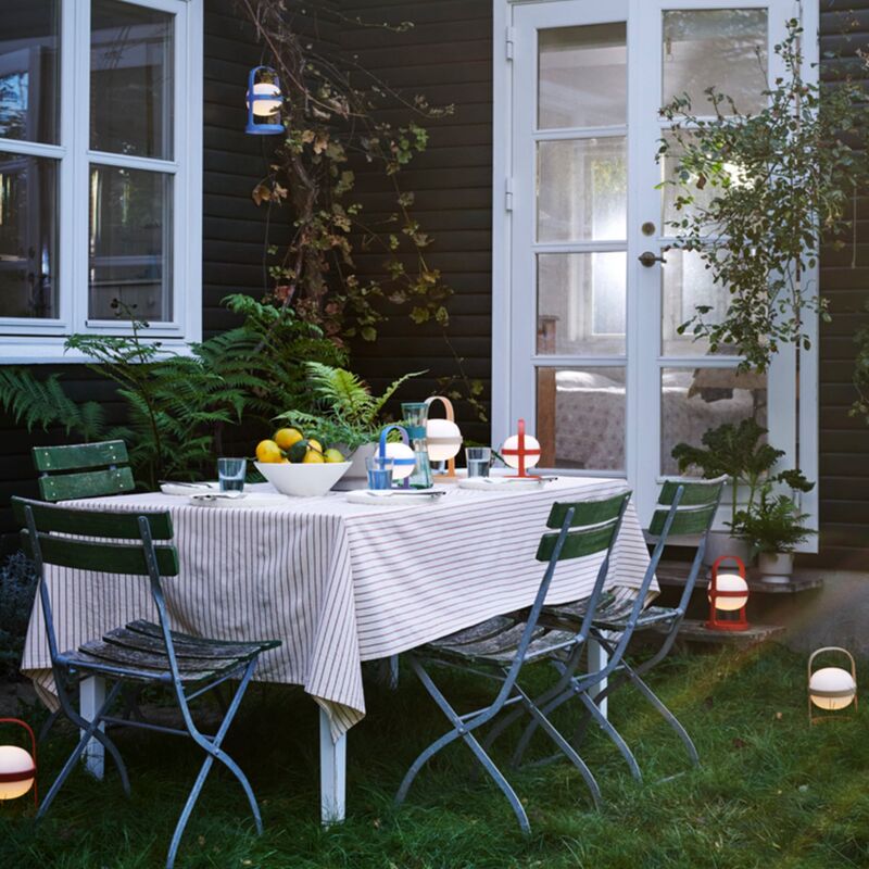 Solar Circular lampa 18,5 cm, sky blue