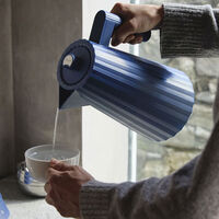 Plissé elektrisk vattenkokare 1,7 liter, blå