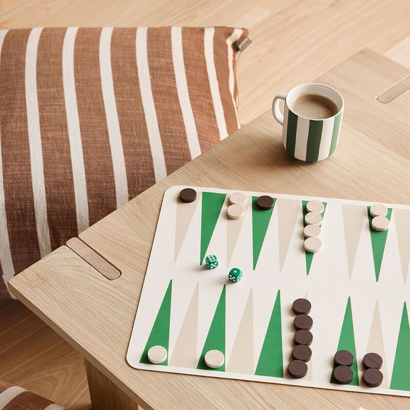 OYOY Toppu mugg, offwhite/green