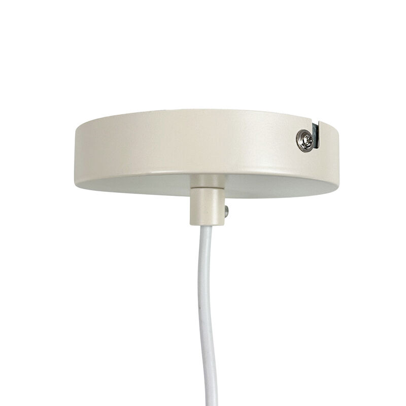 Blumen pendellampe, pearl white