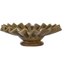 Lori M skål 18 cm, grøn/beige