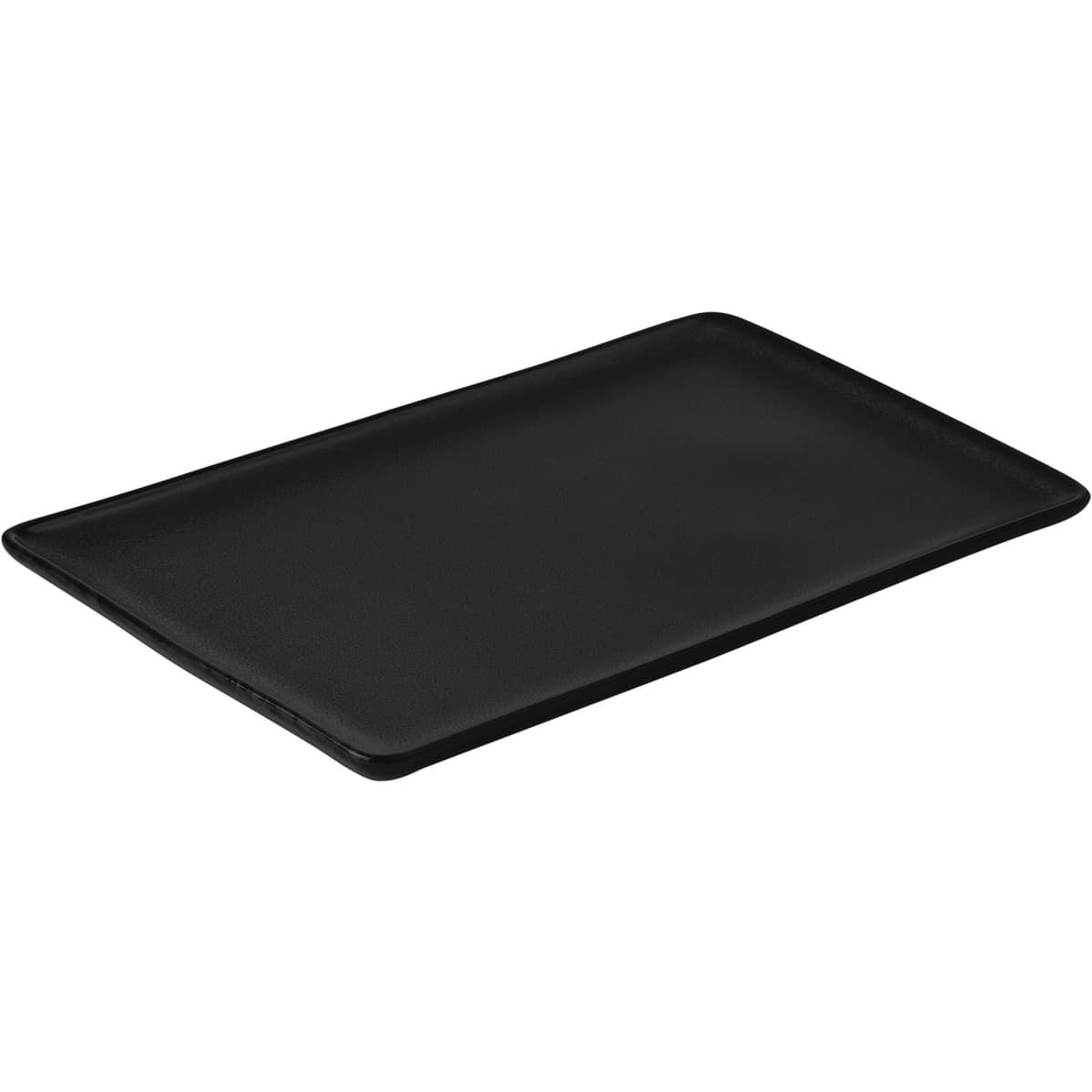 RAW rektangulær tallerken, 31,5 x 20 cm, titanium black
