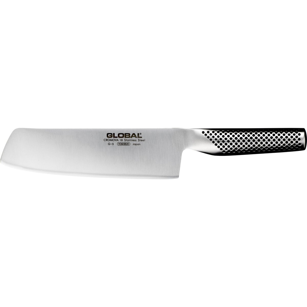 Leveä G-5-kasvisveitsi, terä 18 cm.
