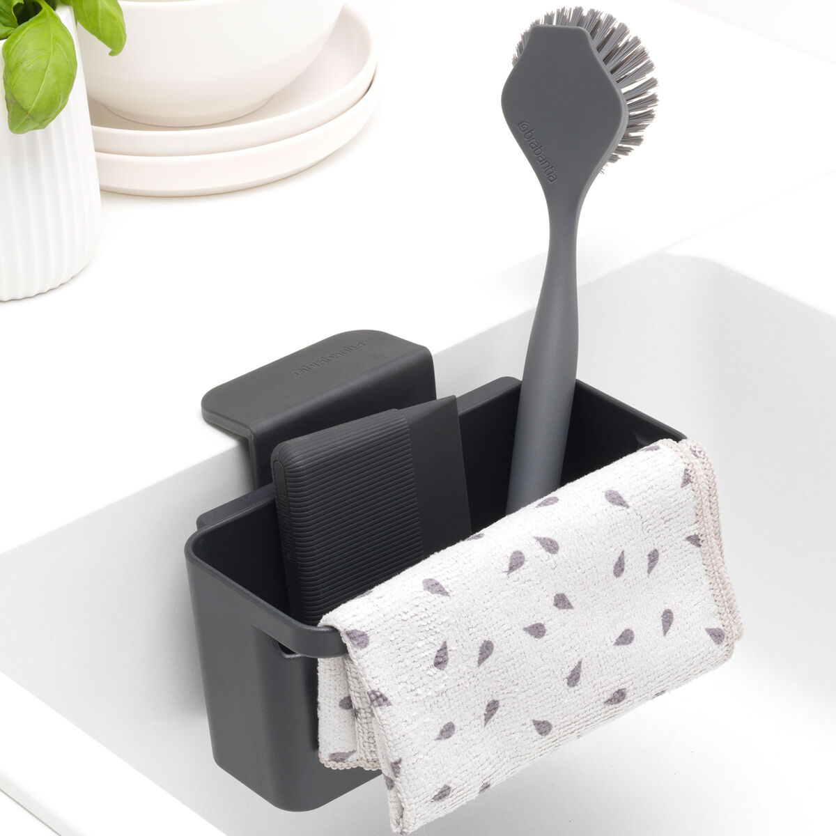 SinkSide riipustettava tiskiallasjärjestelijä, tummanharmaa