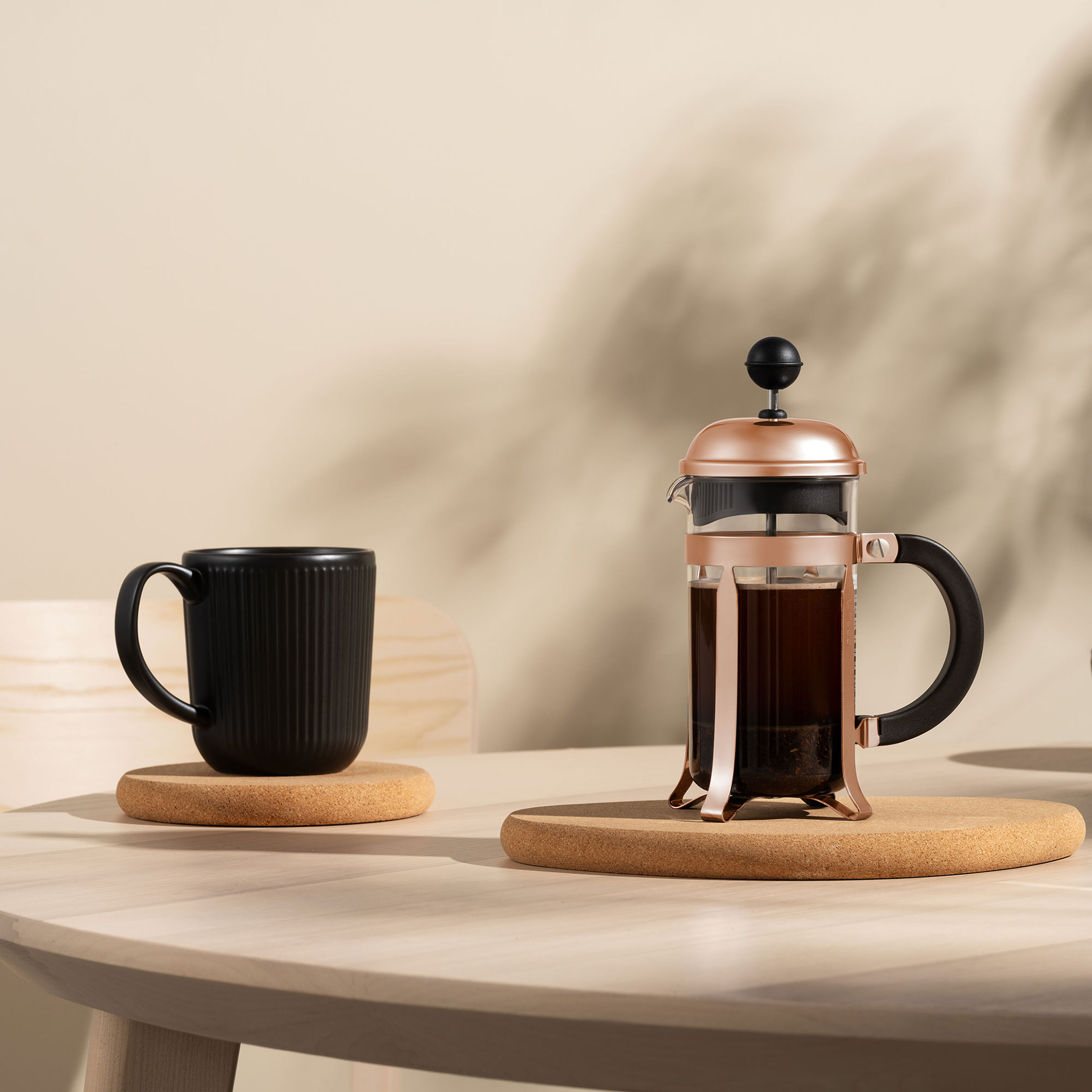 Chambord kaffepress 3 koppar 0,35 l Kopparfärgad