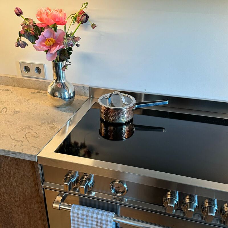 MAS95I1EXT Master Induksjonskomfyr med ovn 90 cm, Rustfritt Stål