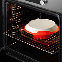 Puddingform med fat, rød