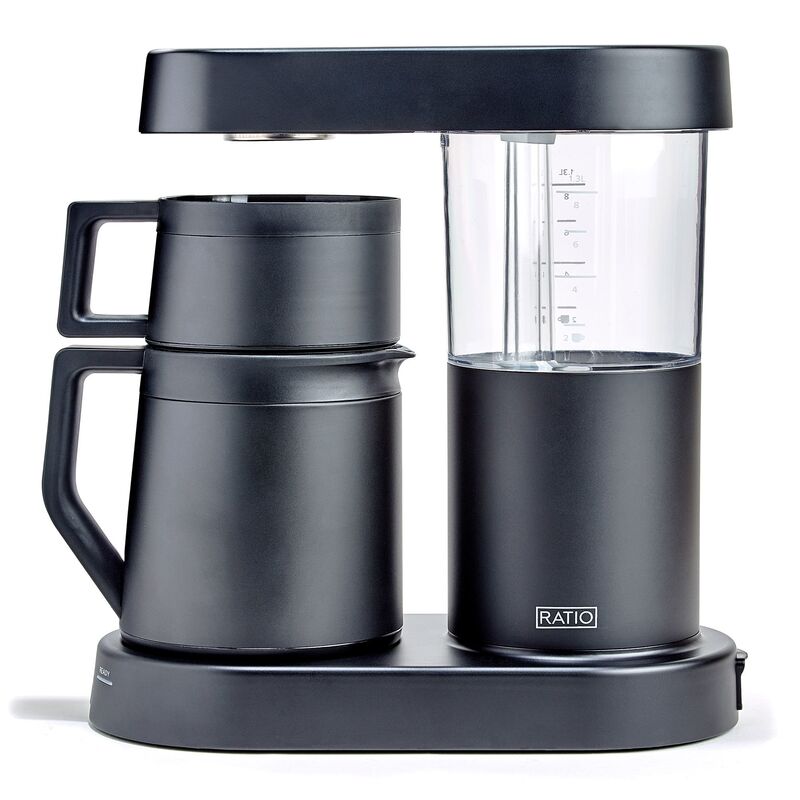 Six kaffebryggare 1,25 liter, mattsvart