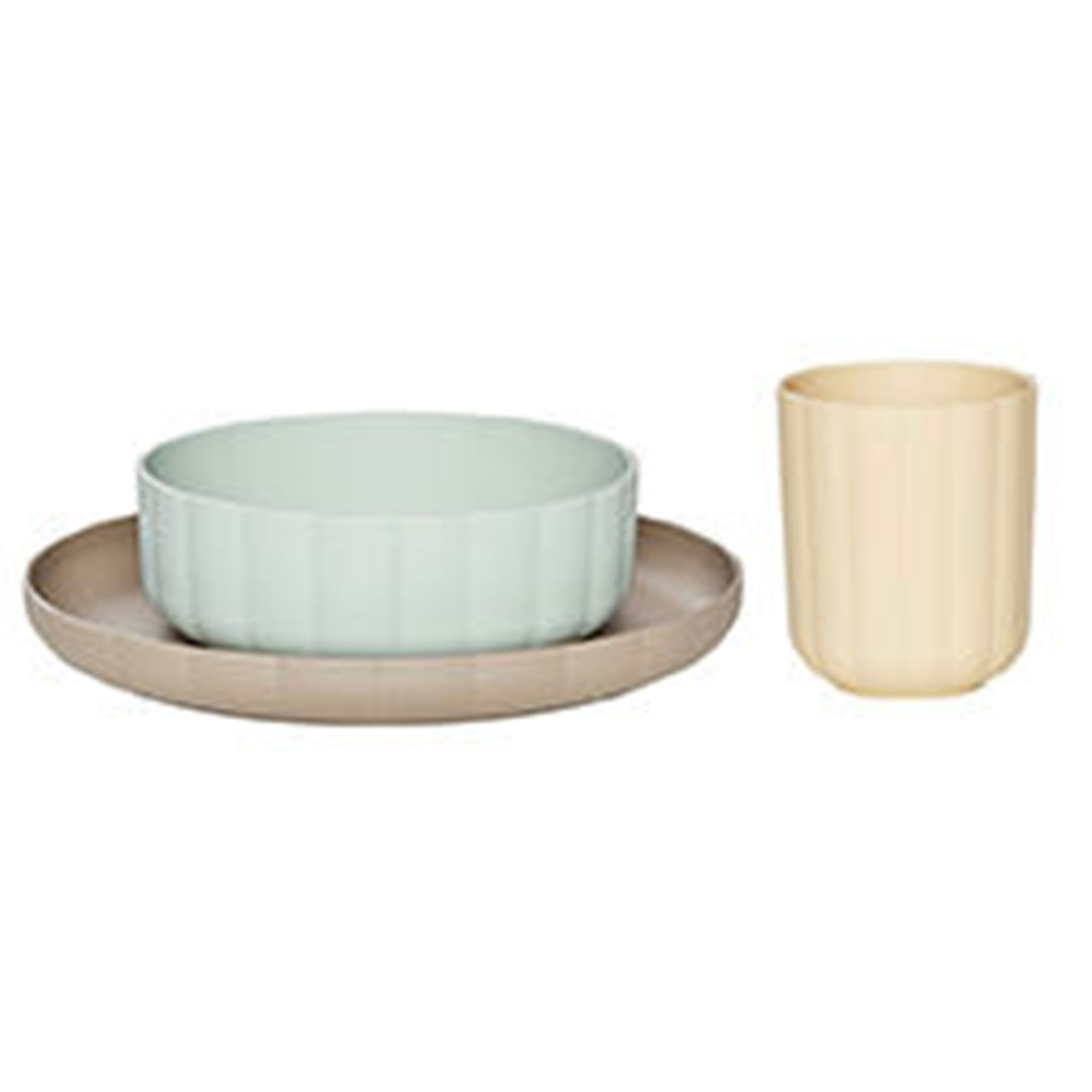 OYOY Mini Pullo barnservis 2-delar, mint/taupe 