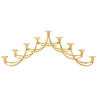 Georg Jensen Harmony Menorah ljusstake, 18k guld