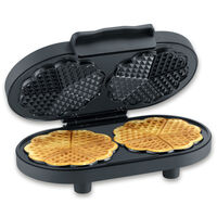 WA 2118 dubbelt våffeljärn, svart