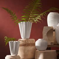 Hammershøi Unfold vase 20,5 cm, hvid