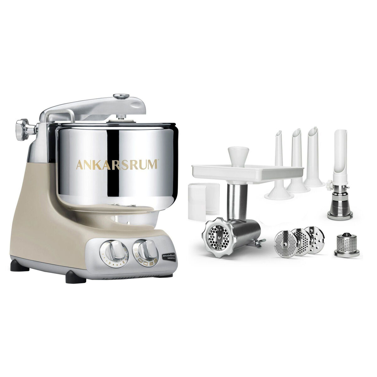 Assistent AKM 6230 røremaskine + komplet kødhakker, harmony beige
