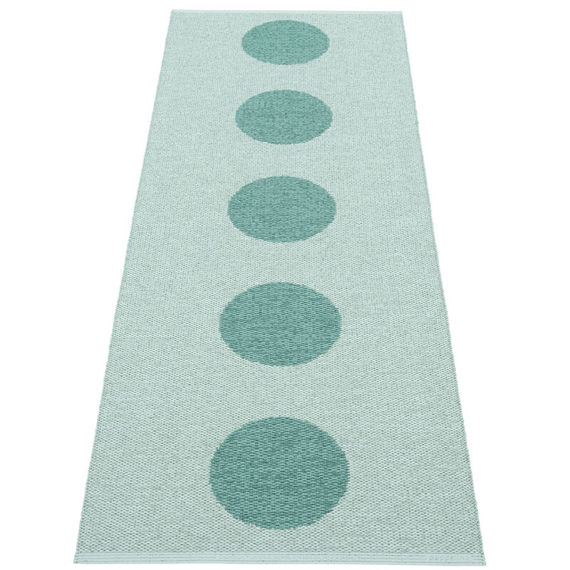 Pappelina Vera Pop matto 70 × 200 cm, jade/turquiose