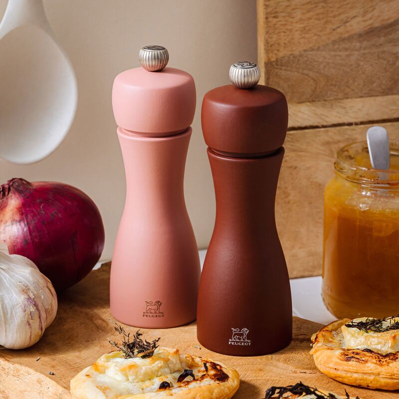 Tahiti salt- og pebersæt 15 cm, cacao & nuts