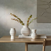 Knabstrup Tortus Archie Vas 21 cm, vit