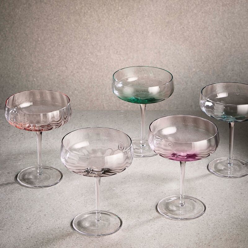 Champagne-/cocktailglass 30 cl, blå