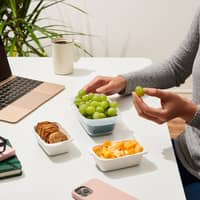 Prep & Go behållare med durkslag, 450 ml