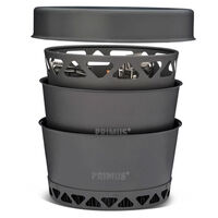 PrimeTech Stove Set II -kaasukeitin 2 × 1,3 litraa, harmaa