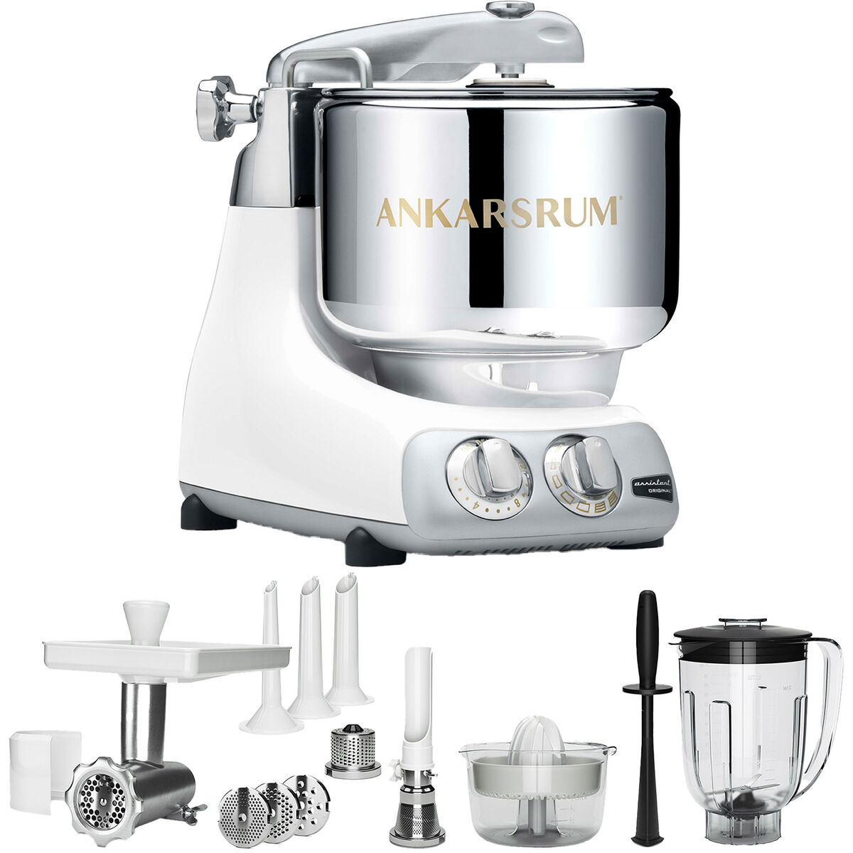 AKM 6230 Köksmaskin + Deluxepaket, White
