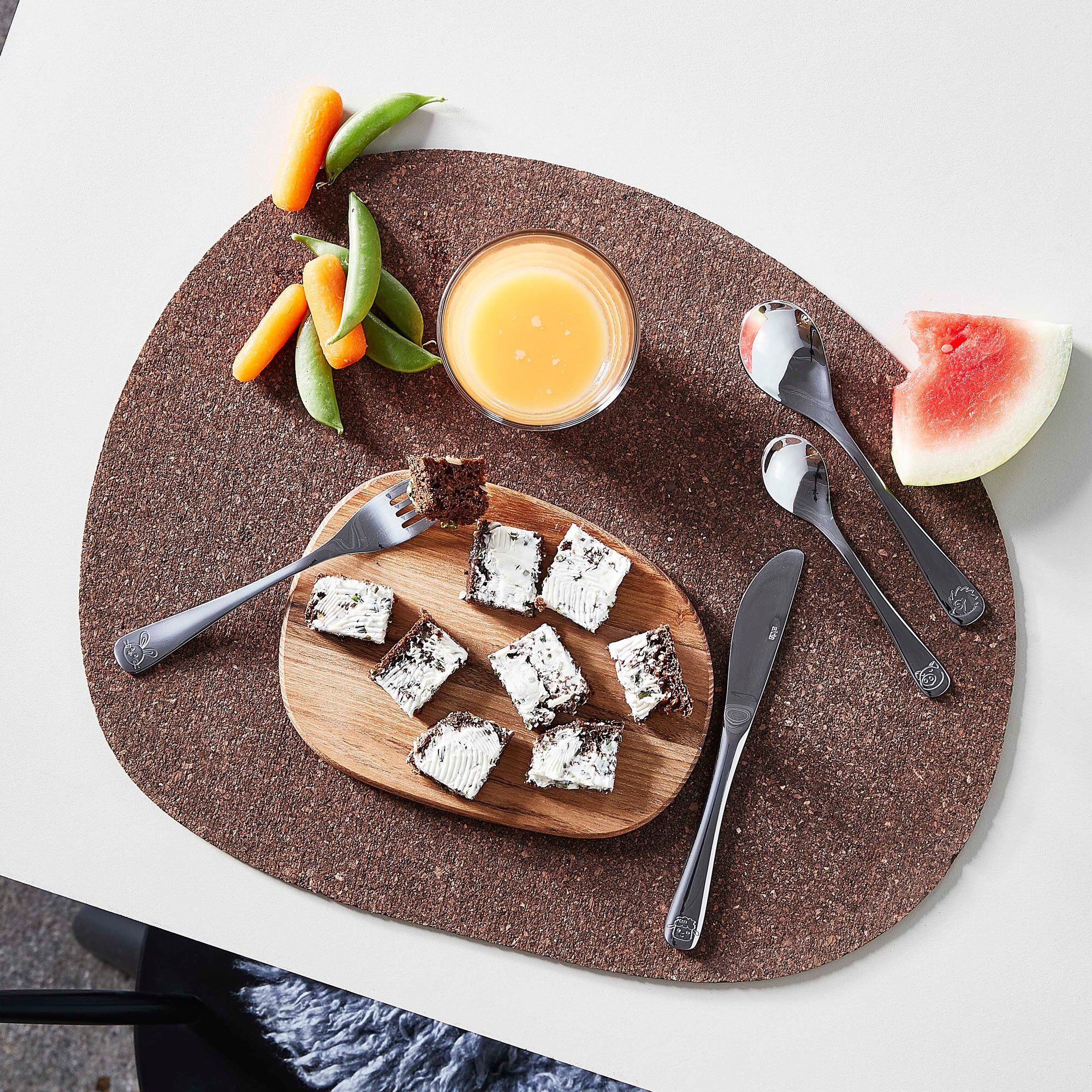 Alternativ bild 1 för Aida - Barnbestick 4 delar Silver