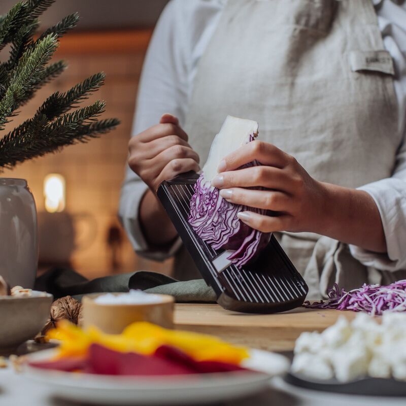 Mandolin med keramiskt blad, svart
