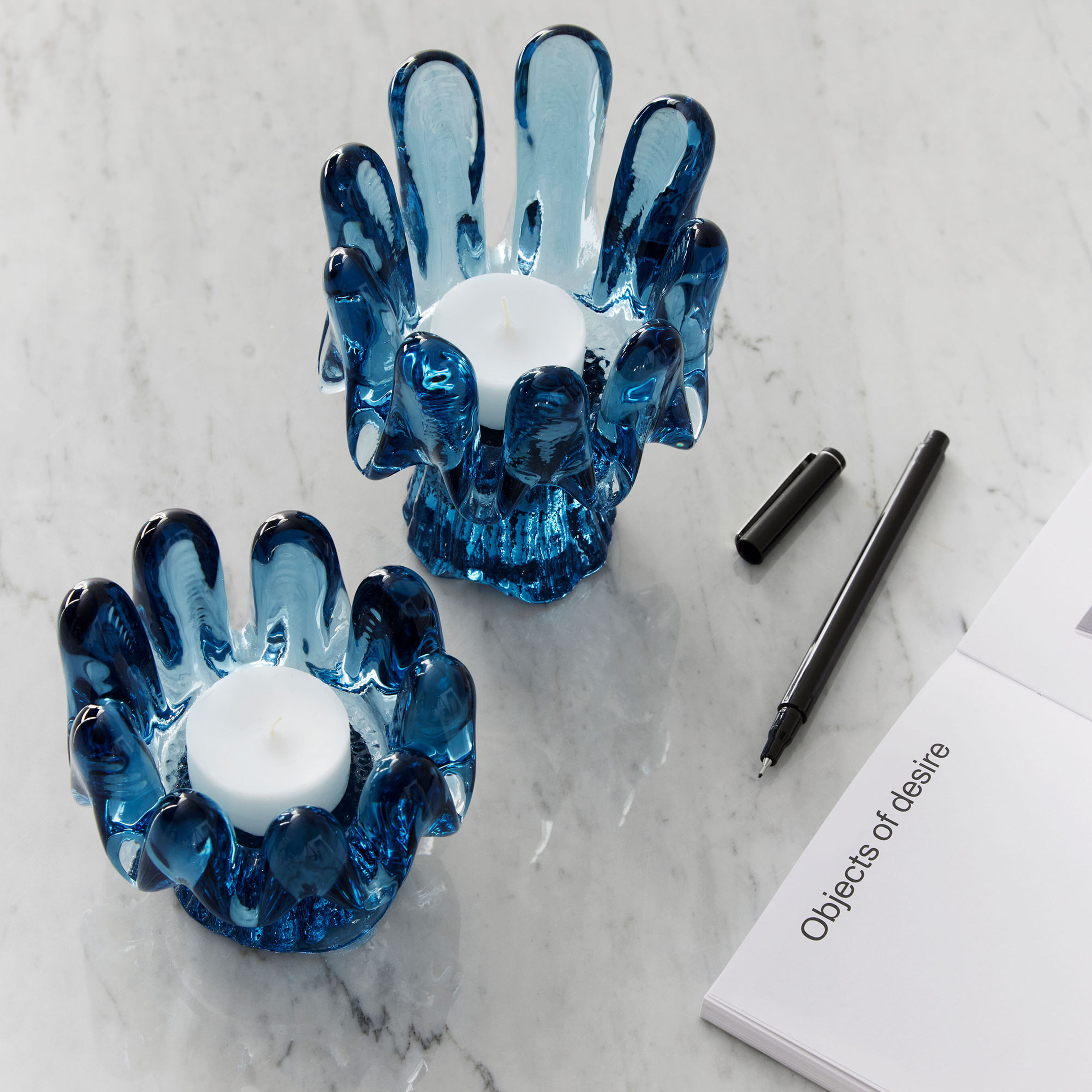 Kosta Boda Sunflower kynttilälyhty 92 mm, kierrätetty lasi