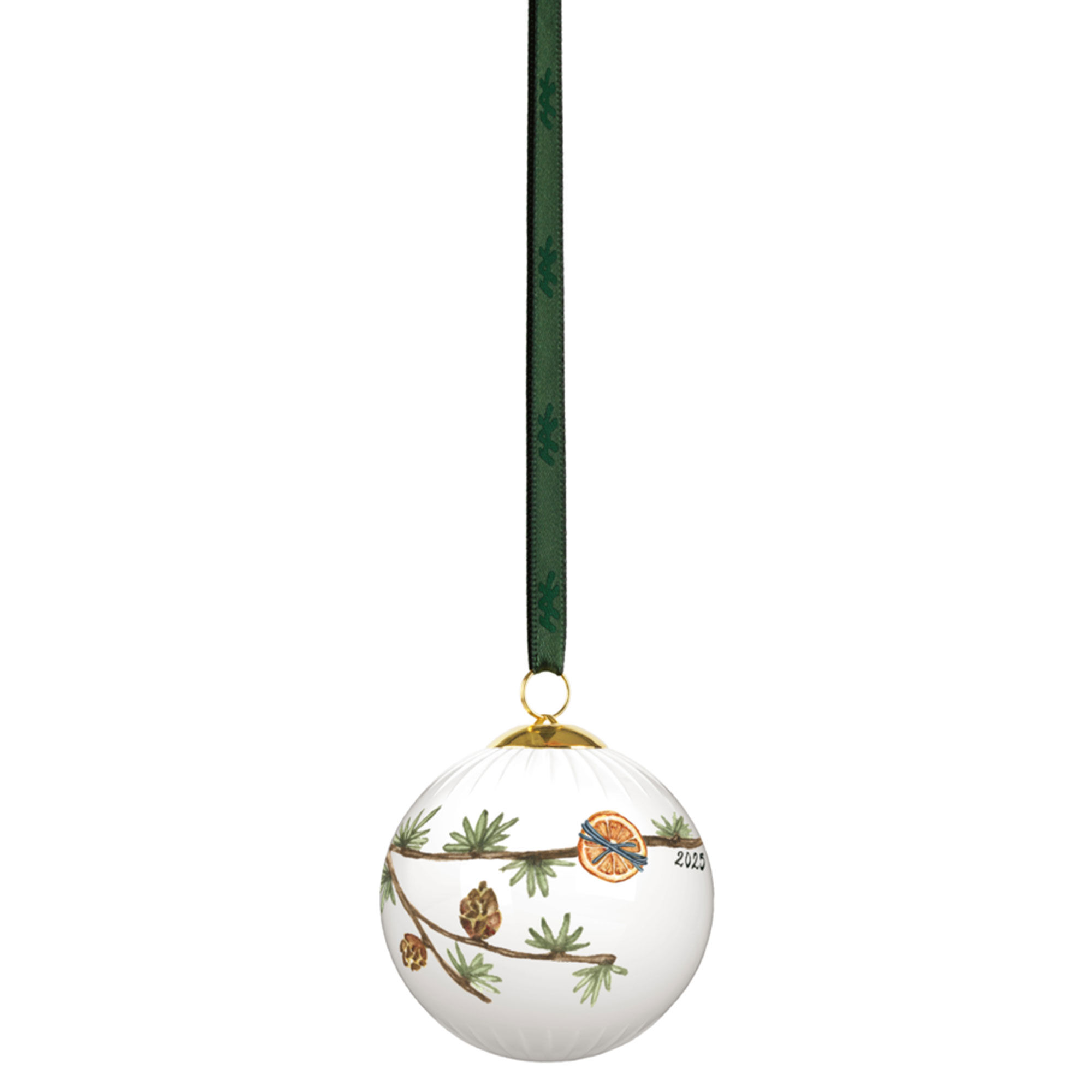 Kähler Hammershøi Christmas 2025 julekule 6 cm, hvit