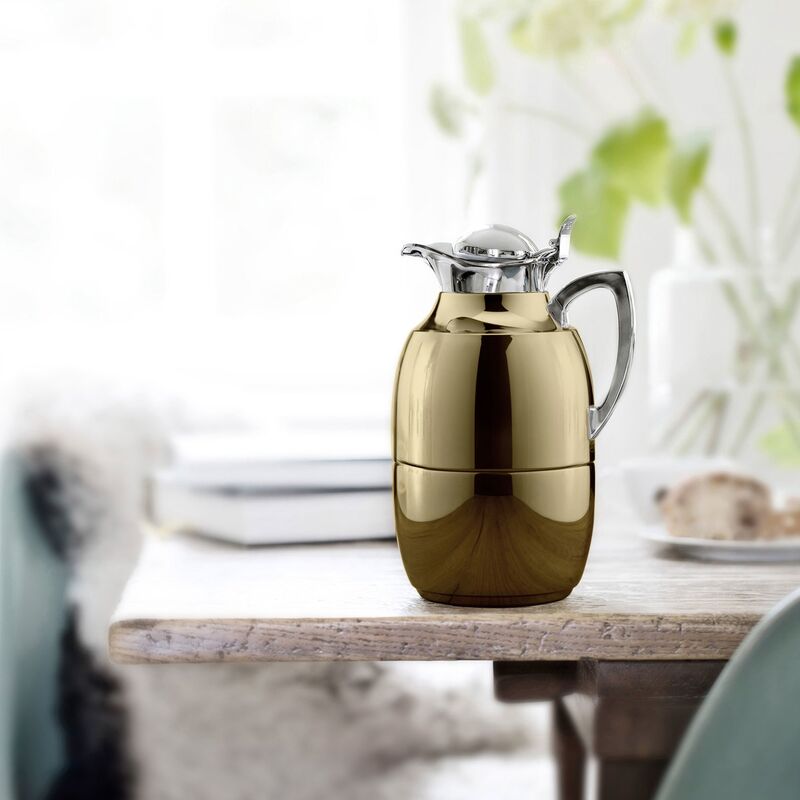 Juwel termokande rustfrit stål 1 liter, guld