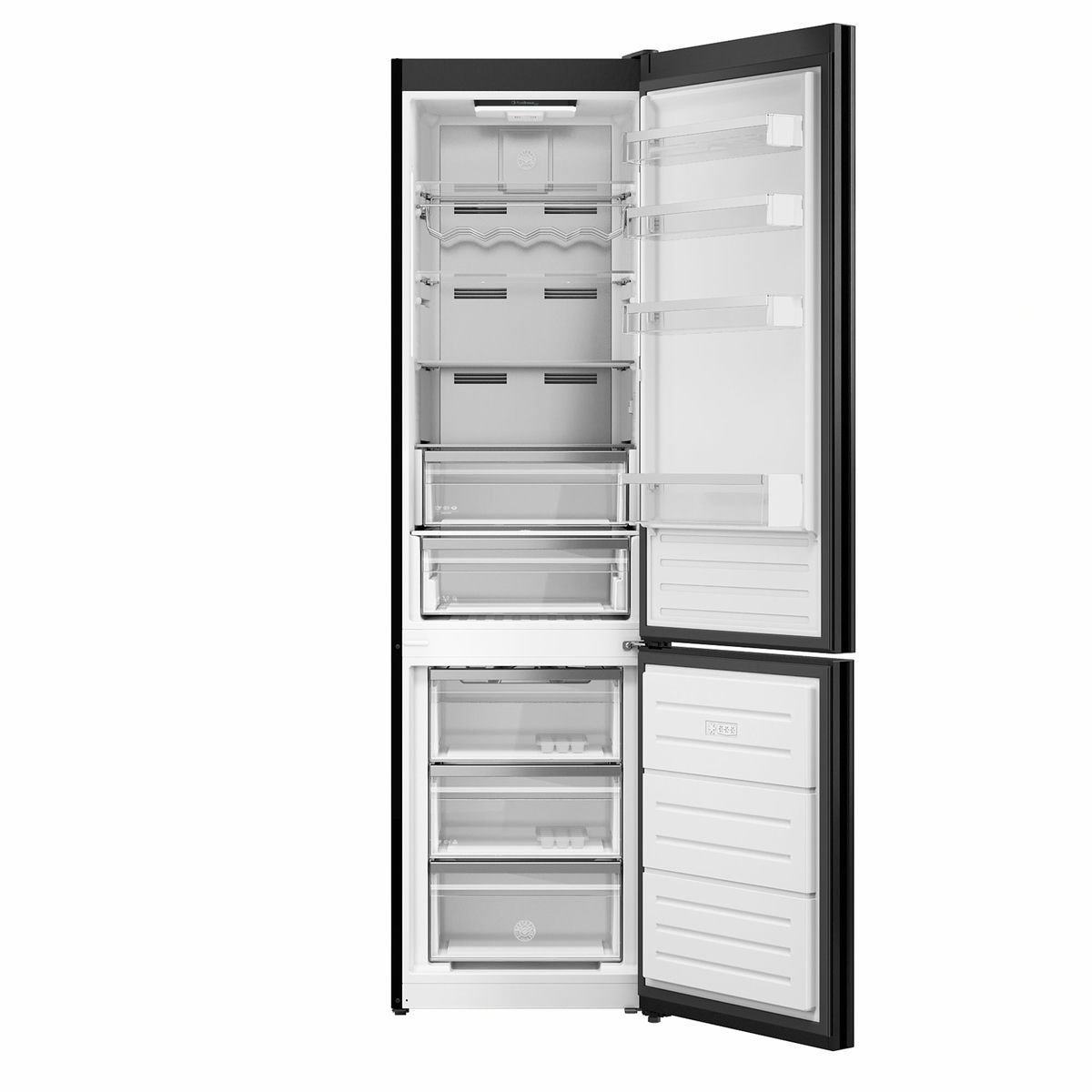 Bertazzoni RBM60F5FBNC Frittstående kombiskap 201 x 60 cm Modern-series, svart glass