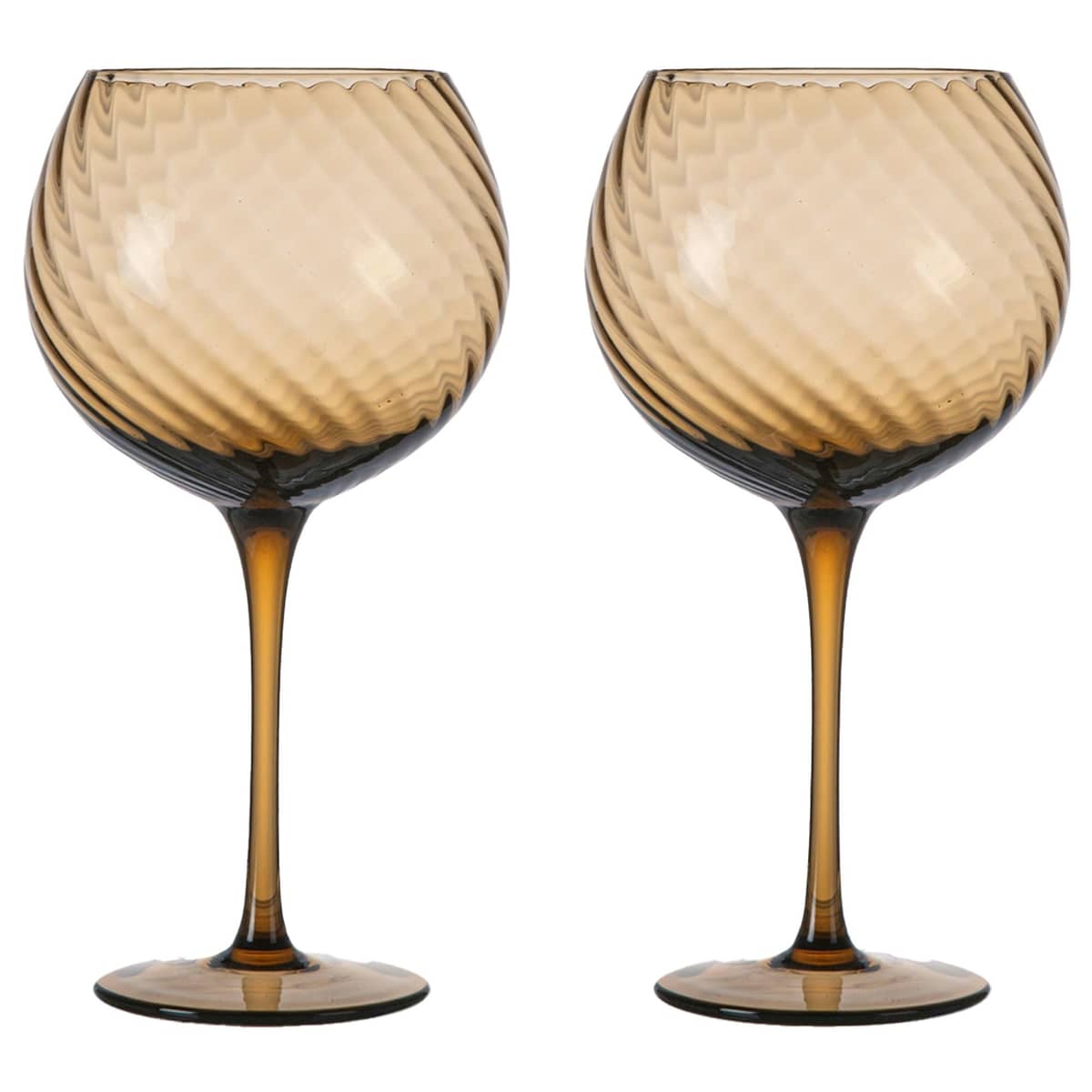 Opacity vinglass 47 cl 2-pakning, brun
