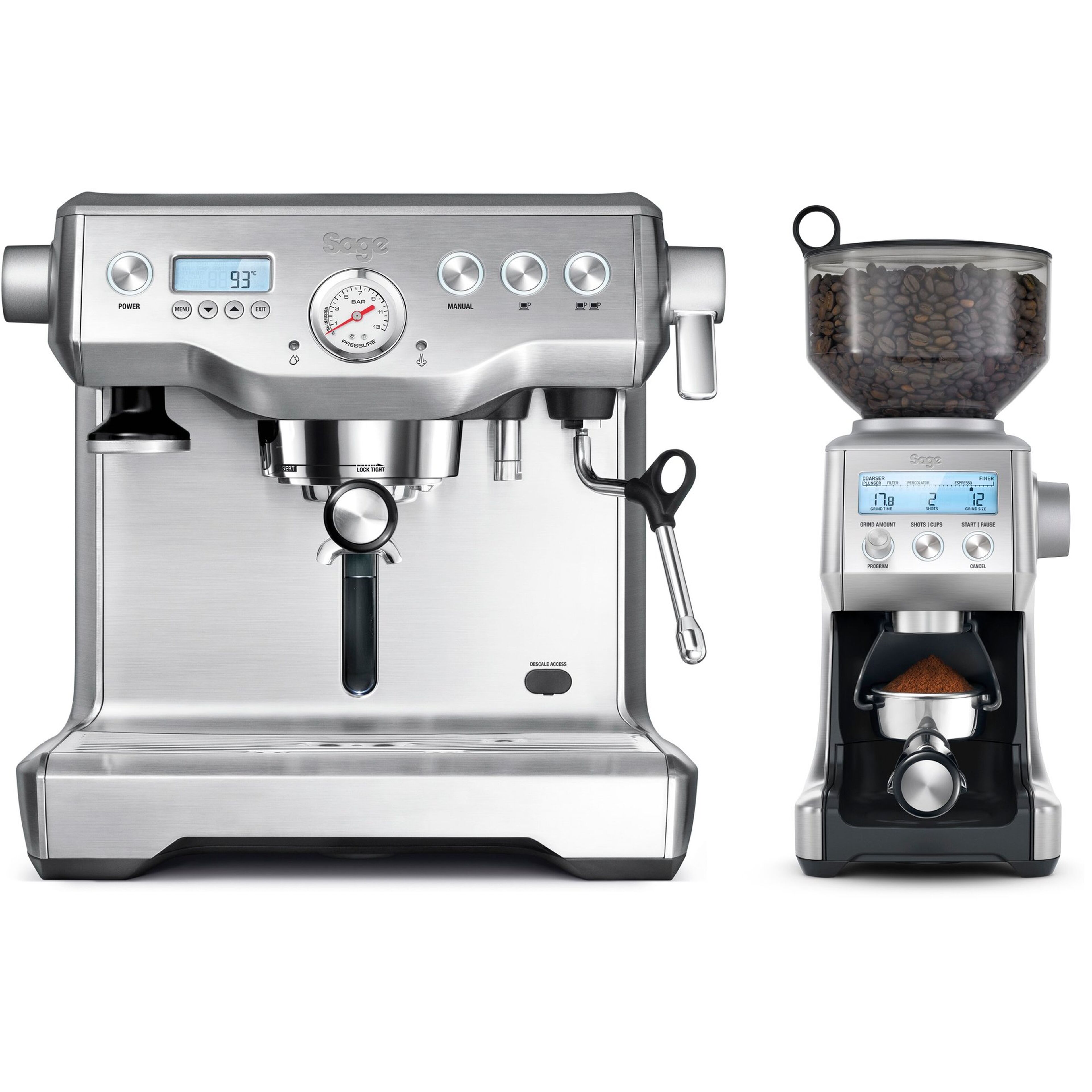 The Dual Boiler espressomaskin & Smart Grinder Pro kaffekvarn