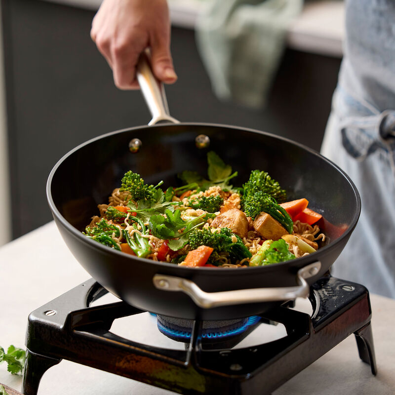 Pillivuyt Travo wokpande 28 cm, sort