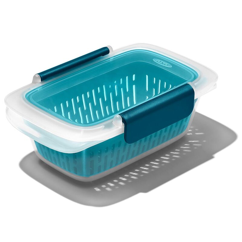 Prep & Go behållare med durkslag, 450 ml