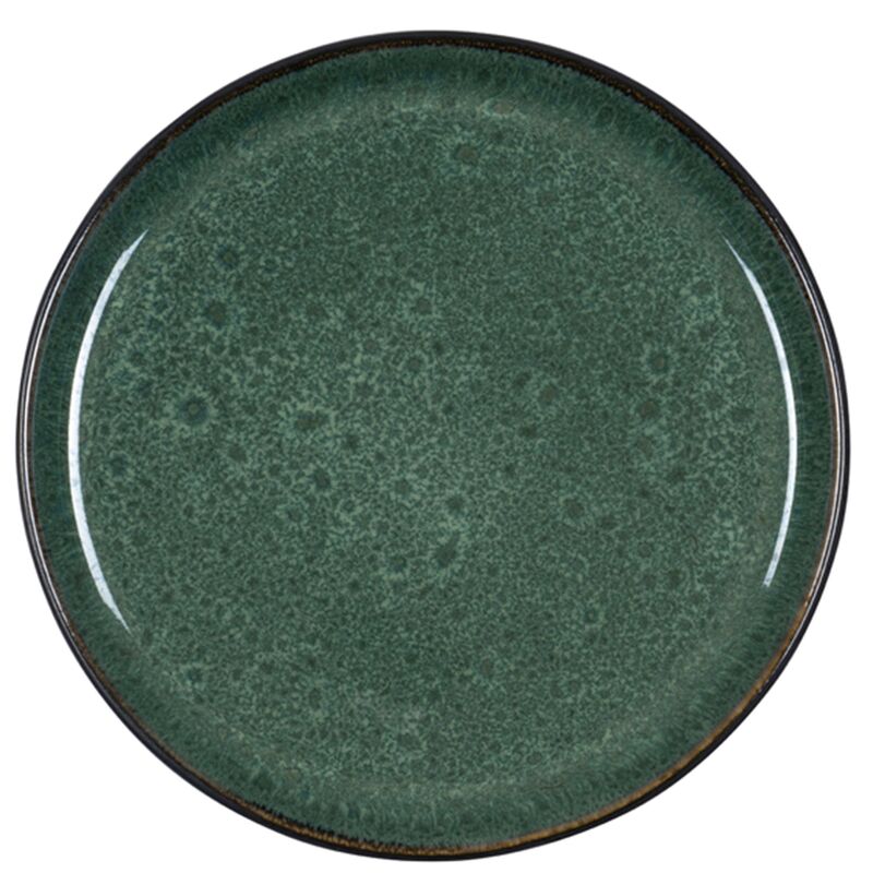Gastro tallrik 21 cm, musta/vihreä