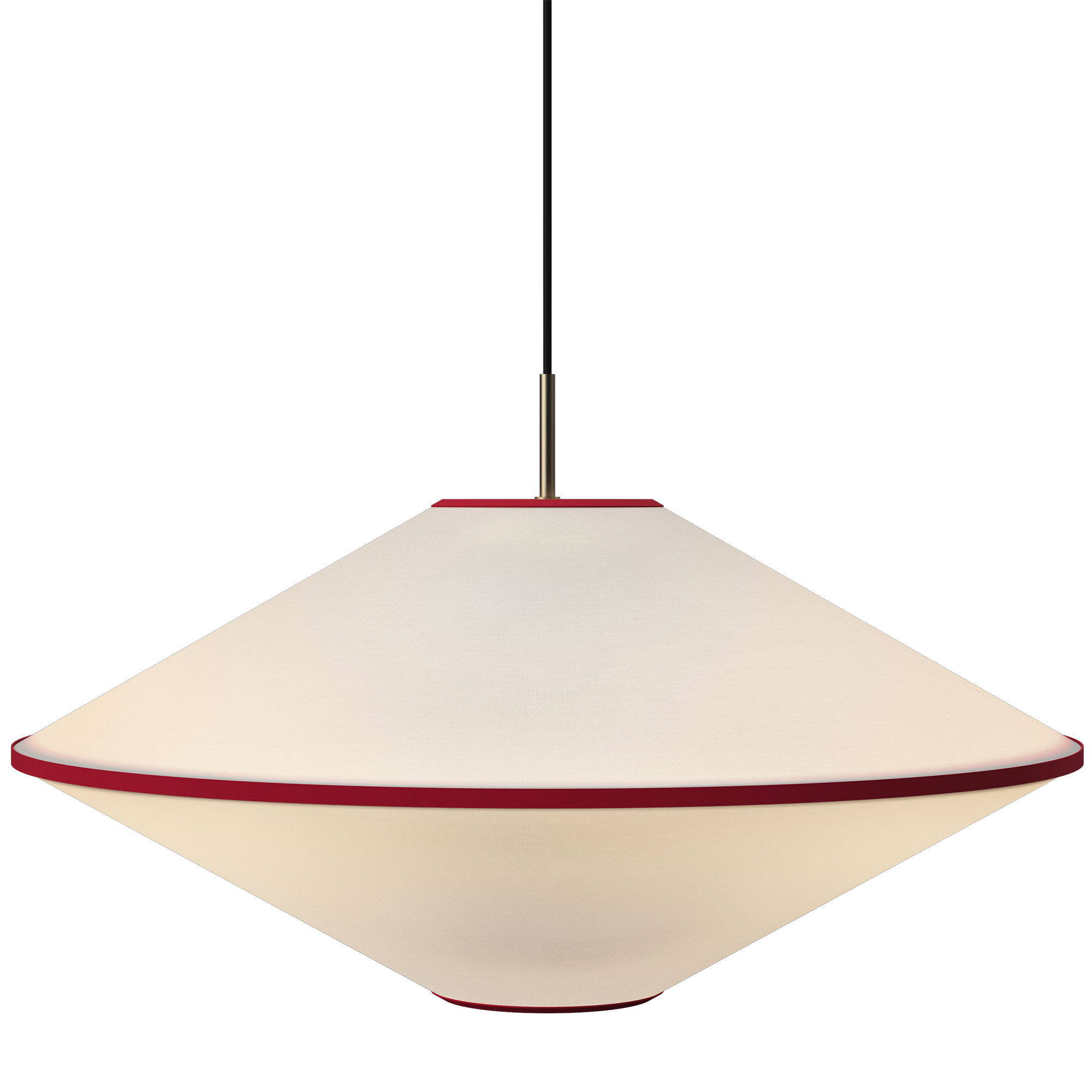 Edgeform Tafta Taklampe É65 Rød/Off-White