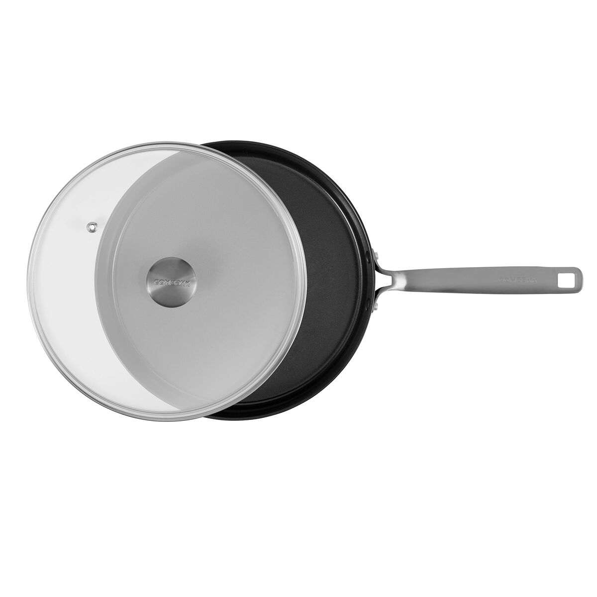 Combekk Sautépanne med stålhåndtak 28 cm / 5 liter, svart
