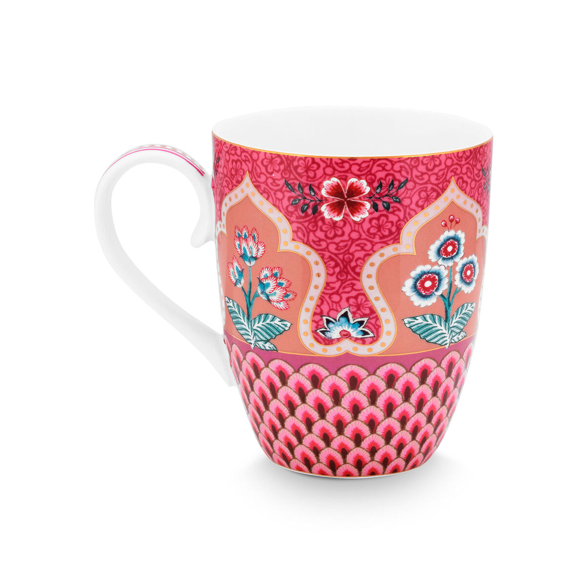 PIP Studio Flower Festival krus 35 cl, rosa