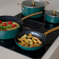 Combekk Stekepanne- og kasserollesett 10 deler, grønn