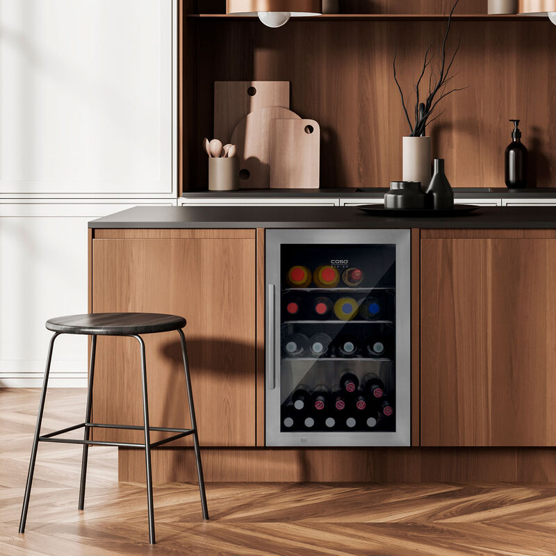 BBQ Cooler utomhuskylskåp 63 liter, rostfritt stål, högerhängd