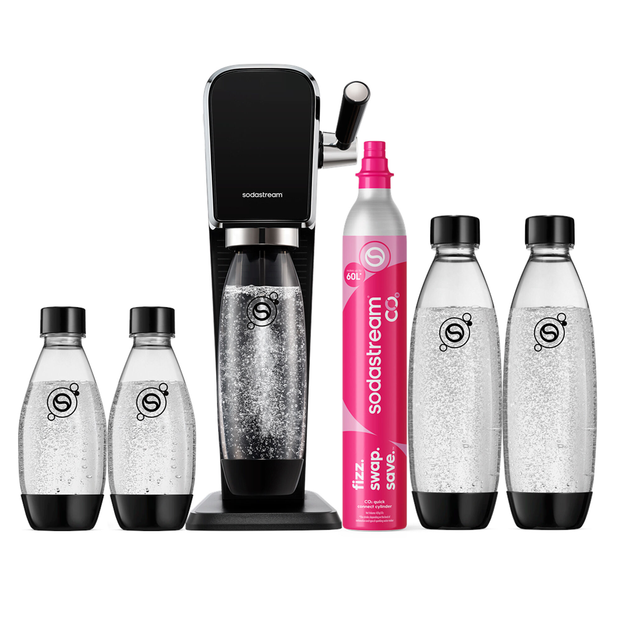 Sodastream Art sodavandsmaskine + valuepack, sort