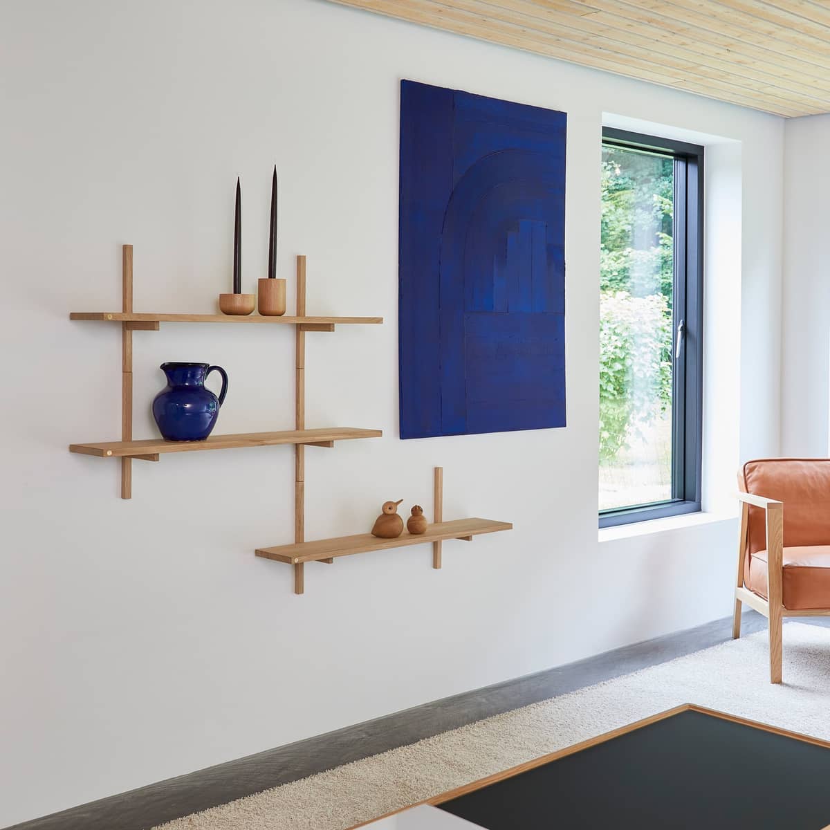 A Light Shelf Oak, 90 x 21 x 35 cm