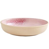 Minerals låg skål 22 cm 4-pack, rose quartz