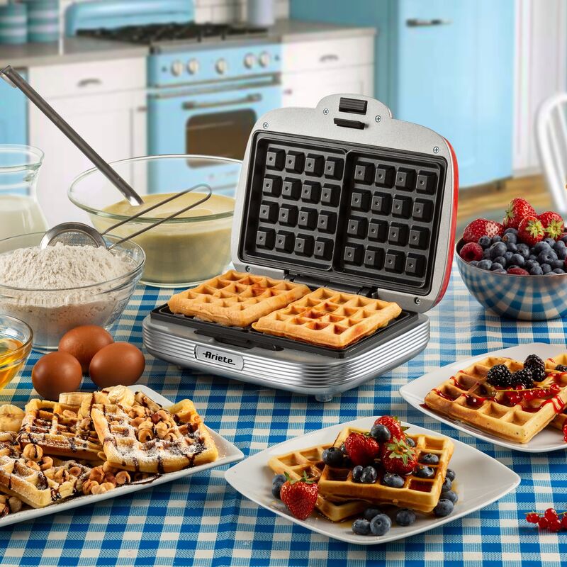 Party Time -vohvelirauta, punainen