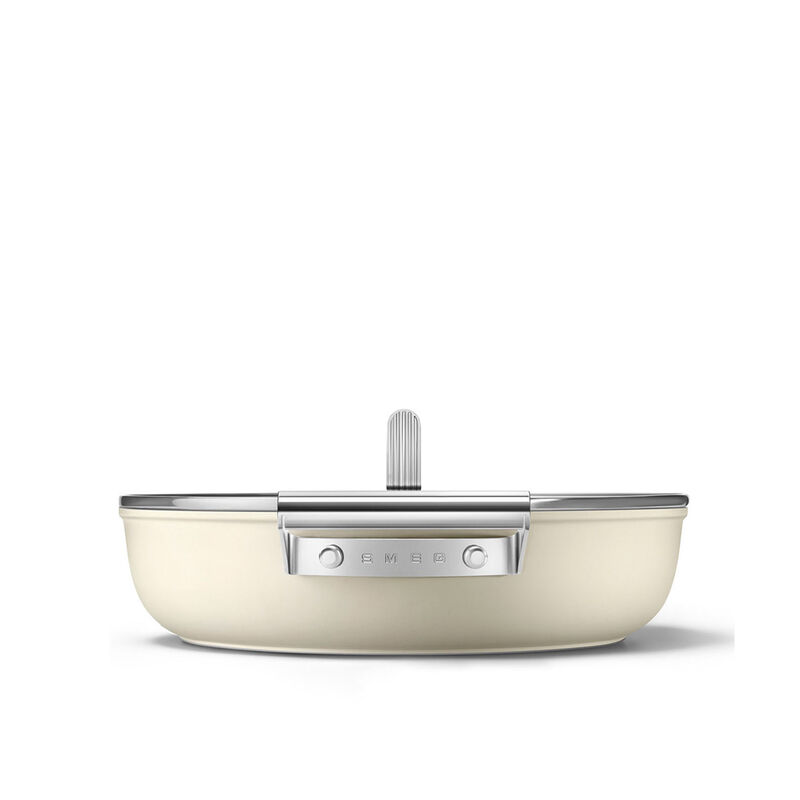 Traktørpanne 28 cm, creme