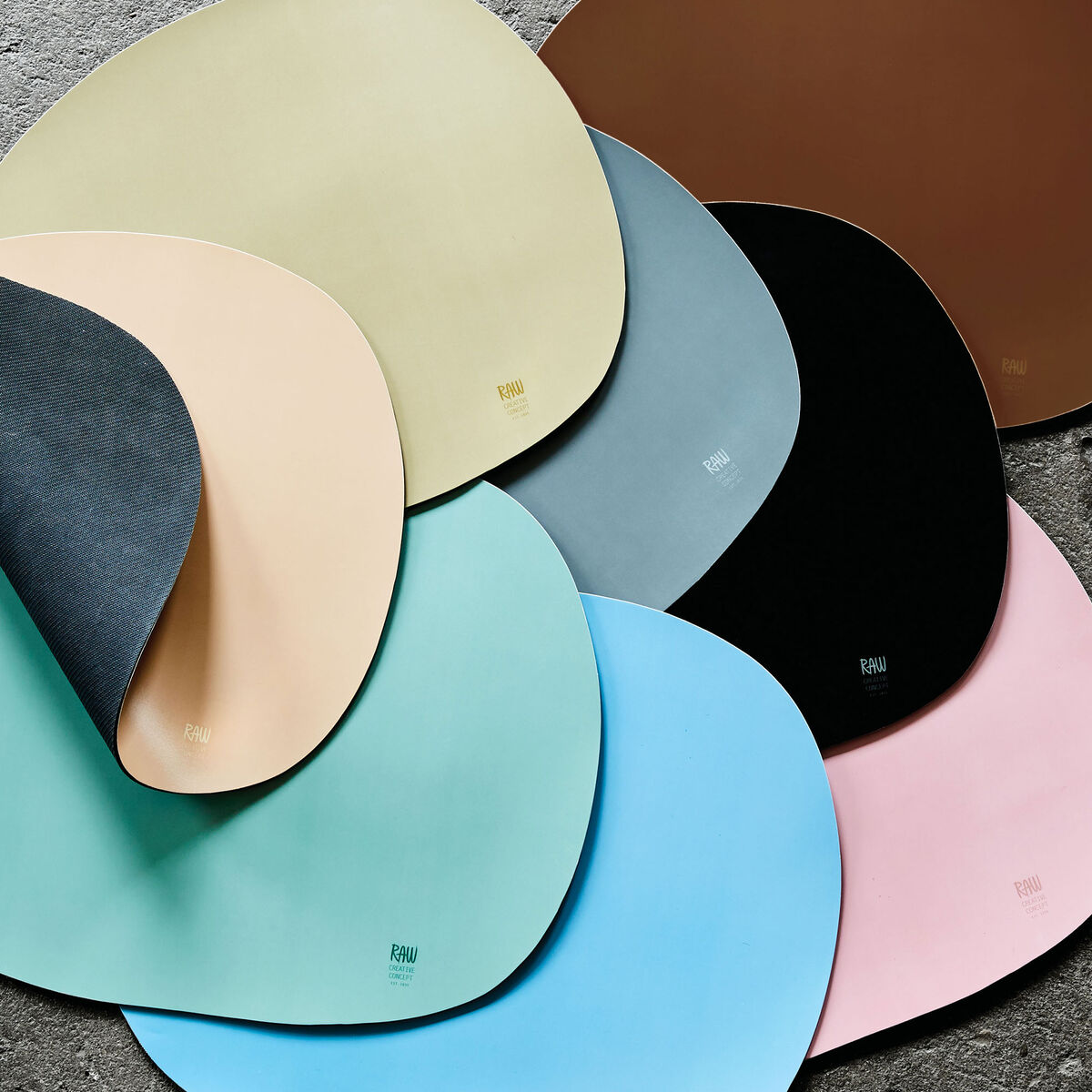 Raw Bordstablett 1-pak, mørkegrøn