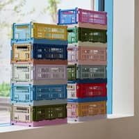 Colour Crate Mix opbevaringskasse small, dusty yellow